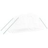 vidaXL Serre avec cadre en acier blanc 10 m² 5x2x2,3 m