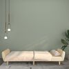 vidaXL Canap&eacute;-lit &agrave; 2 places cr&egrave;me tissu