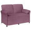 vidaXL Sofa 2 places Pourpre 138 x 83 x 95 cm Velours