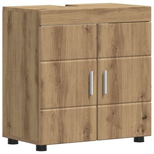vidaXL Ensemble d'armoire de salle de bain TULUM Ch&ecirc;ne artisanal