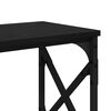 vidaXL Table console Ch&ecirc;ne noir 156 x 28 x 80,5 cm Bois d'ing&eacute;nierie