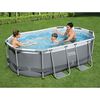 Best Way Ensemble de Piscine Gris 305 x 200 x 84 cm Acier