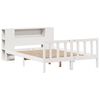 vidaXL Lit bibliothèque sans matelas blanc 120x200 cm bois pin massif