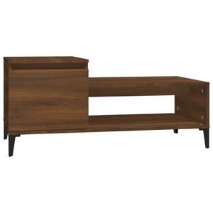 vidaXL Table basse Ch&ecirc;ne marron 100x50x45 cm Bois d'ing&eacute;nierie