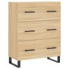 vidaXL Buffet haut Chêne sonoma 69,5x34x180 cm Bois d'ingénierie