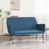 vidaXL Banc Bleu 108x79x79 cm Velours