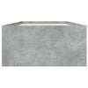 vidaXL Cadre de lit sans matelas gris béton 100x200 cm