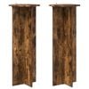 vidaXL Support de Plante 2 pcs Ch&ecirc;ne fum&eacute; &Oslash;40 x 100 cm