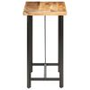 vidaXL Table de bar 120x58x107 cm Bois de manguier brut