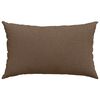 vidaXL Coussins de canap&eacute; 2 pcs Marron 50 x 30 cm tissu