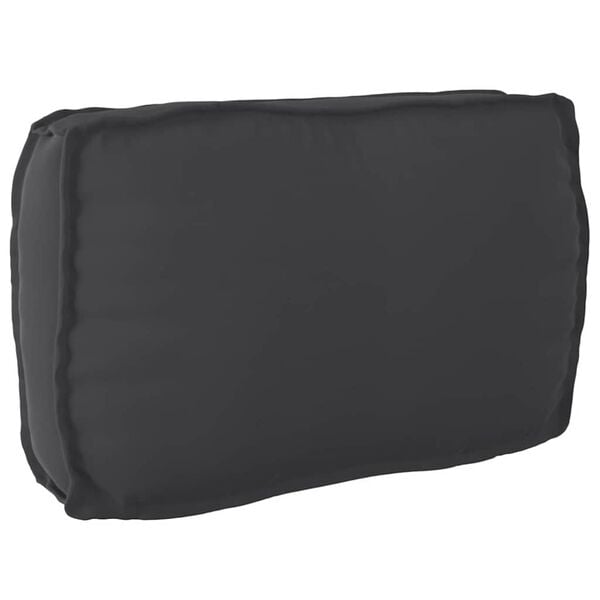 vidaXL Set de coussins de palette 2 pcs Noir Tissu Oxford