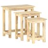 vidaXL Tables gigognes 3 pcs Bois solide de manguier