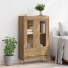 vidaXL Haut Armoire avec tiroir Ch&ecirc;ne artisanal 69,5 x 31 x 115 cm