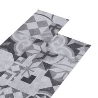 vidaXL Planches de plancher PVC 5,02 m² 2 mm Autoadhésif Motif de gris