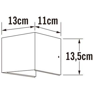 KONSTSMIDE Applique à LED Cremona 2x3W 11x13x13,5 cm