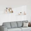 vidaXL &Eacute;tag&egrave;res murales flottantes 2 pcs blanc 90x23,5x3,8 cm MDF