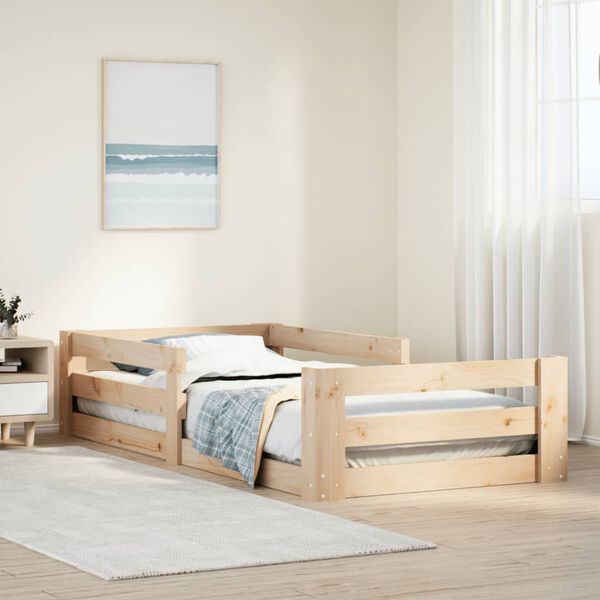 vidaXL Cadre de lit sans matelas 90x190 cm bois de pin massif
