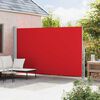 vidaXL Auvent latéral rétractable de patio 220x500 cm Rouge