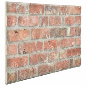 vidaXL Panneaux muraux 10 pc 100 x 50 cm Rouge Mousse EPS