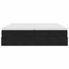 VidaXL Cadre de lit ottoman avec matelas noir 180x200cm velours