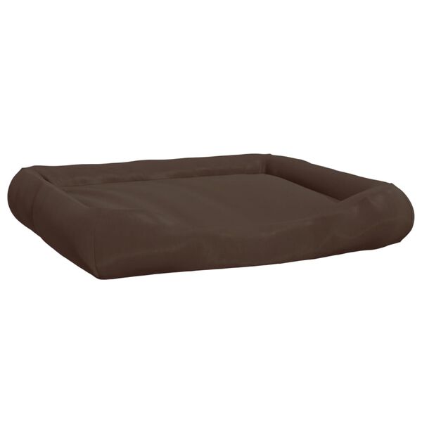 vidaXL Coussin avec oreillers pour chien Marron 115x100x20 cm Tissu