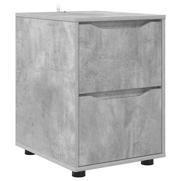 vidaXL Armoire de rangement Gris b&eacute;ton 40 x 48 x 57 cm