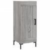 vidaXL Buffet haut Sonoma gris 34,5x34x180 cm Bois d'ing&eacute;nierie