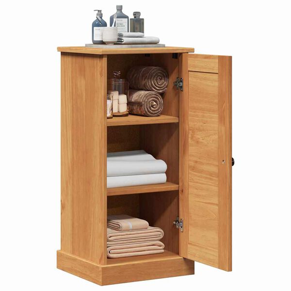 vidaXL Armoire de salle de bain avec porte VIGO Marron et Marron Miel