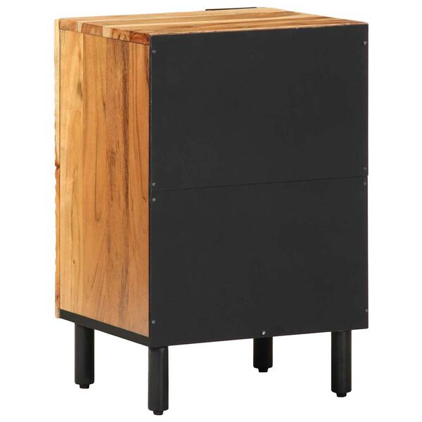 vidaXL Meuble de Lavabo de Salle de Bain avec porte Bois d'ing&eacute;nierie