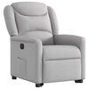 vidaXL Fauteuil inclinable &eacute;lectrique gris nuage tissu
