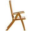vidaXL Chaises pliables de jardin lot de 2 bois d'acacia et textil&egrave;ne
