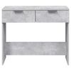 vidaXL Table console Gris béton 90x36x75 cm Bois d'ingénierie