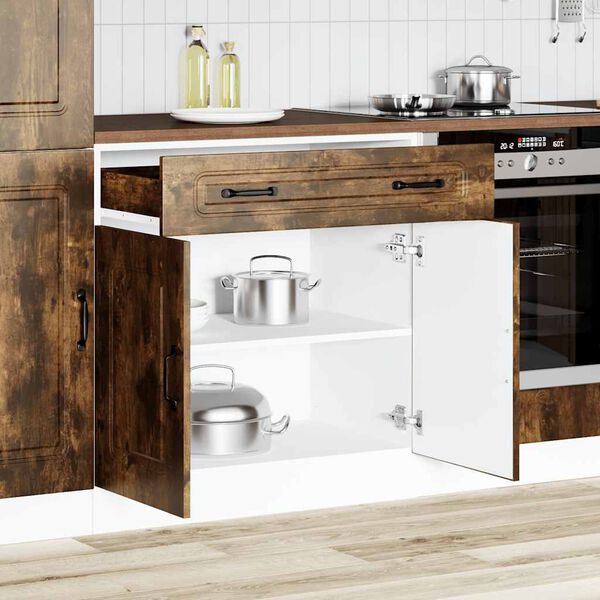 vidaXL Armoire de cuisine Kalmar ch&ecirc;ne fum&eacute; bois d'ing&eacute;nierie
