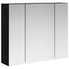 vidaXL Armoire Miroir de Salle de Bain Ch&ecirc;ne noir 60 x 14,5 x 50 cm
