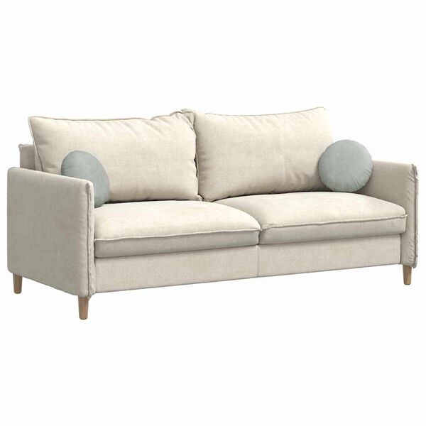 vidaXL Coussins de si&egrave;ge 2 pcs Gris clair &Oslash; 40 x 13 cm Velours