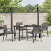 vidaXL Ensemble de salle &agrave; manger pour jardin 5 pcs Gris
