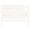 vidaXL Lit de jour sans matelas blanc bois de pin massif 90x190 cm