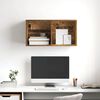 vidaXL Ensemble meuble TV Montage mural Bois Ancien 37 x 37 x 72 cm