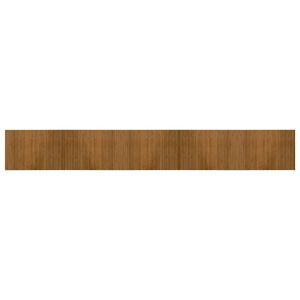 vidaXL Tapis rectangulaire marron 70x500 cm bambou