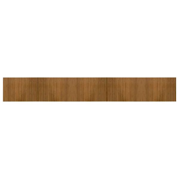 vidaXL Tapis rectangulaire marron 70x500 cm bambou