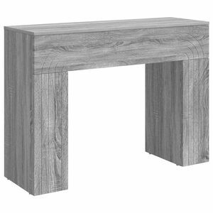 vidaXL Table basse Sonoma gris 102 x 35 x 75 cm Bois d'ing&eacute;nierie