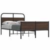 vidaXL Cadre de lit sans matelas 120x200 cm ch&ecirc;ne marron