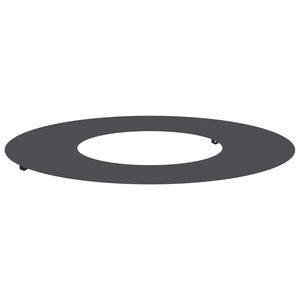 vidaXL adapt&eacute; pour anneau d'arbre plat Noir &Oslash;30 / 60 cm Acier