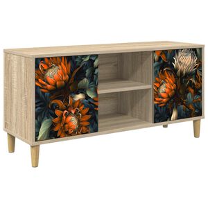 vidaXL Meuble TV LOCHEM 102 x 33 x 50 cm Sonoma Bois d'ing&eacute;nierie