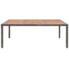 vidaXL Table de jardin Gris 200x150x74 cm Résine tressée et acacia