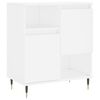 vidaXL Buffets 2 pcs blanc bois d'ing&eacute;nierie