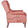 vidaXL Fauteuil de massage inclinable Rose Velours