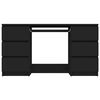 vidaXL Bureau noir 140x50x77 cm Bois d'ing&eacute;nierie