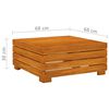 vidaXL Salon de jardin 4 pcs avec coussins Bois d'acacia solide