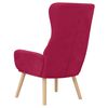 vidaXL Chaise de relaxation Rouge bordeaux Velours